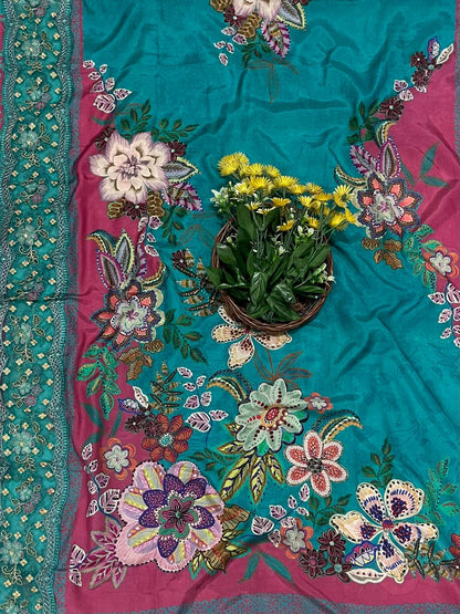 138A Cotton Dark Sea Green Suit Fabric / CKC Cotton Bazaar