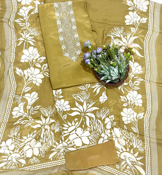 CKC 8 Muslin Mustard Suit Fabric / CKC Muslin Suits