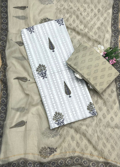 CKC 796 Cotton Light Mehndi Green Suit Fabric / CKC Cotton Bazaar