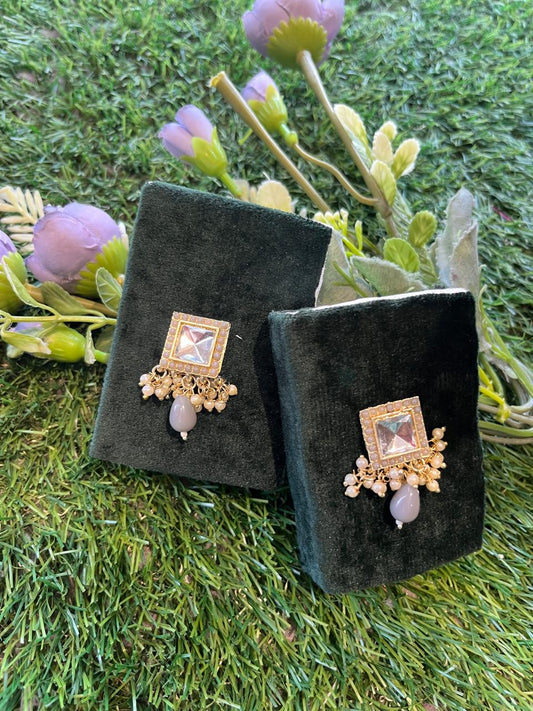 Pearls Grey Earing Set /CKC Jewels
