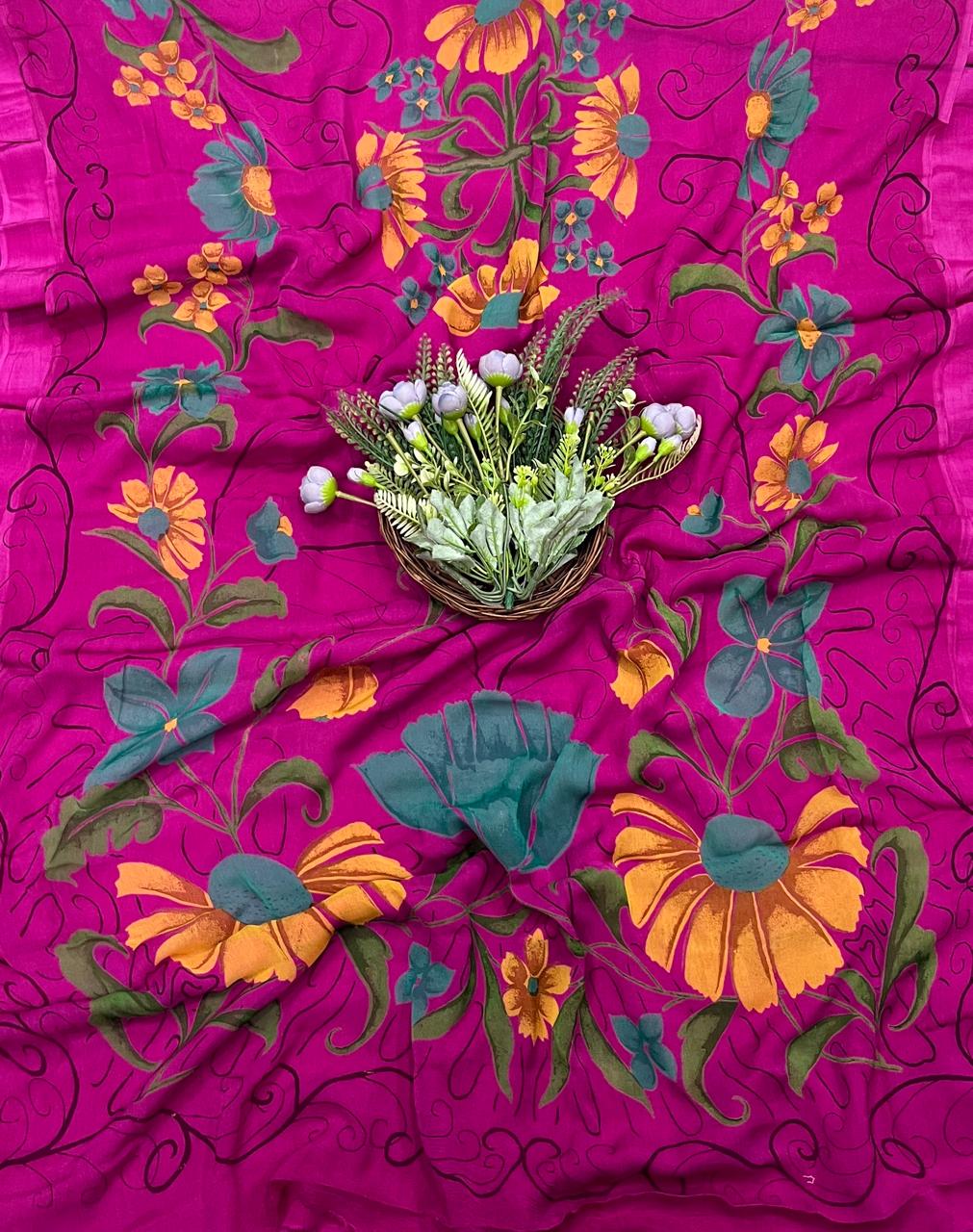 761A Crepe Magenta Suit Fabric / CKC Crepe Suits