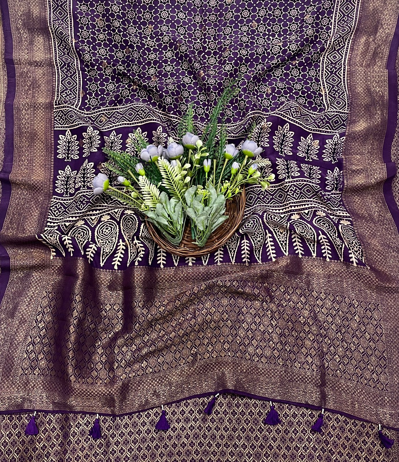 874A Dola Silk Purple Suit Fabric/ CKC Partywear Collection