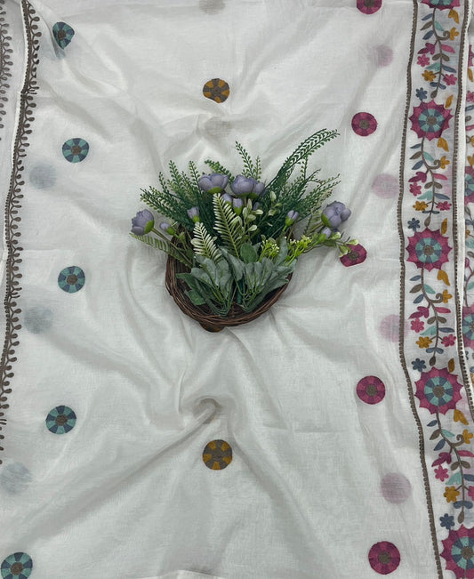 945A Cotton White Suit Fabric / CKC Cotton Bazaar