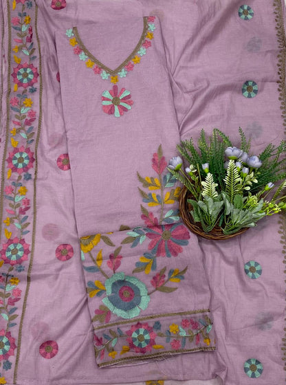 943A Cotton Light Purple Suit Fabric / CKC Cotton Bazaar