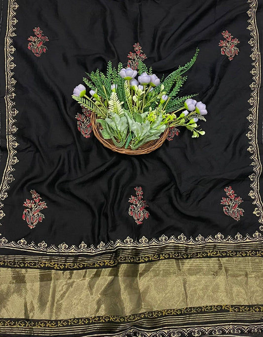 901A Cotton Maroon with Black Suit Fabric / CKC Cotton Bazaar
