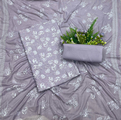 965A Cotton Dusty Lilac Suit Fabric / CKC Cotton Bazaar