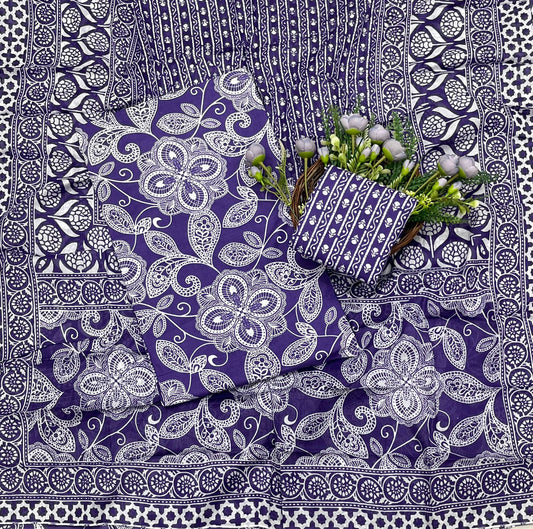 CKC 15B Cotton Purple Suit Fabric / CKC Cotton Bazaar
