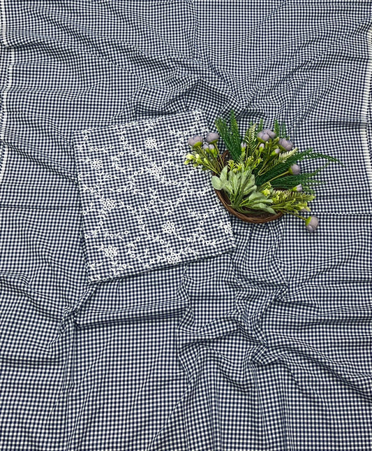 36B Cotton Navy Blue Suit Fabric / CKC Cotton Bazaar