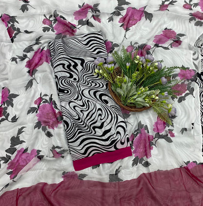 121B Crepe Magenta Suit Fabric / CKC Crepe Suits