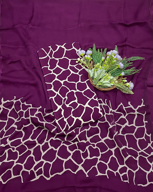 152B Crepe Purple Suit Fabric / CKC Crepe Suits