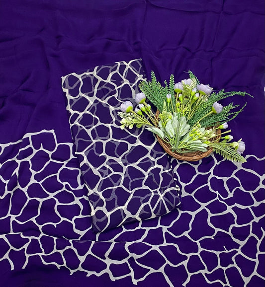 156B Chiffon Dark Purple Suit Fabric / CKC Chiffon Suits