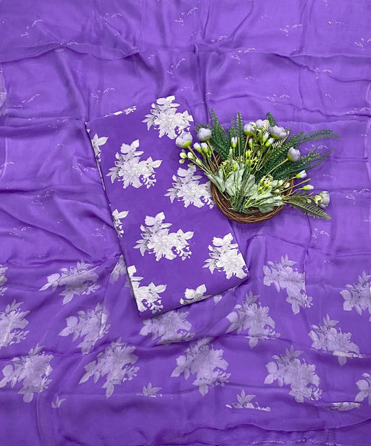 169B Crepe Purple Suit Fabric / CKC Crepe Suits