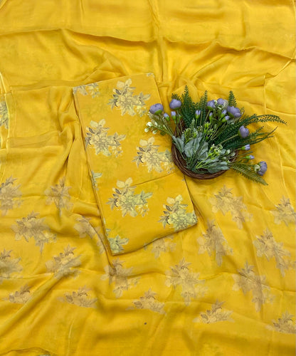 170B Crepe Light Yellow Suit Fabric / CKC Crepe Suits