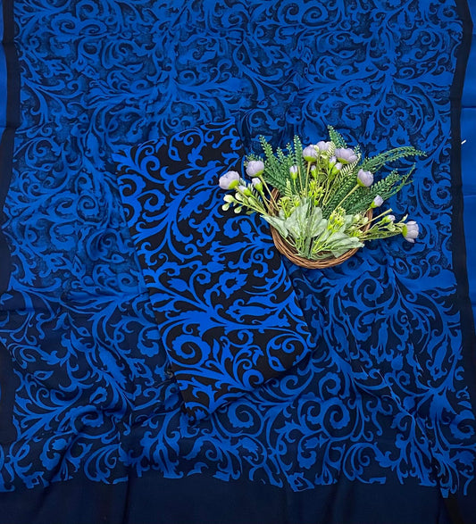 166B Crepe Blue Suit Fabric / CKC Crepe Suits