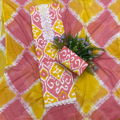 209B Cotton Pink Color Suit Fabric / CKC Cotton Bazaar