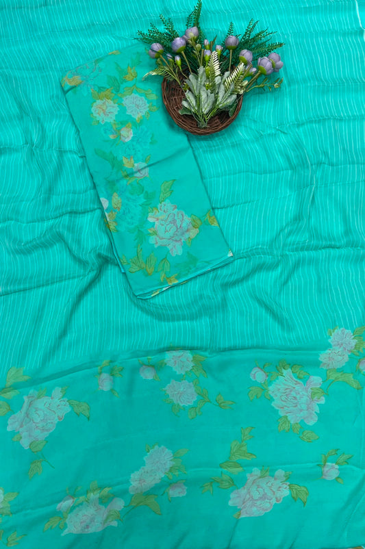 467B Chiffon Sea Green Suit Fabric / CKC Chiffon Suits