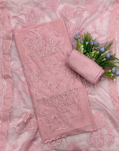 503B Mul Cotton Dusty Pink Suit Fabric / CKC Mul Cotton