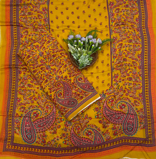 185C Crepe Yellow Suit Fabric / CKC Crepe Suits