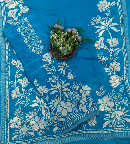 181C Crepe Blue Suit Fabric / CKC Crepe Suits