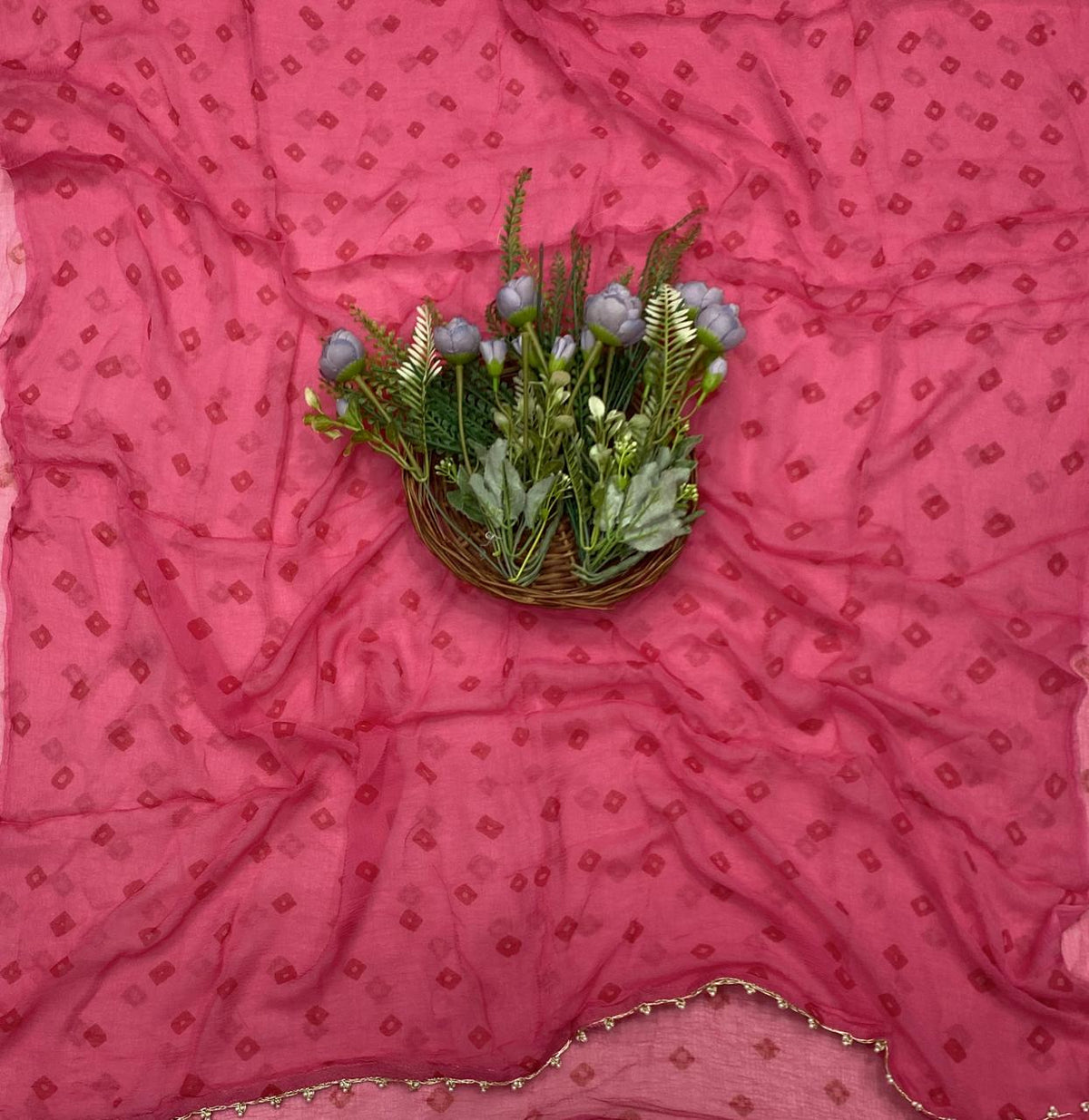 273C Jaipuri Crepe Pink Suit Fabric / CKC Jaipuri Suits