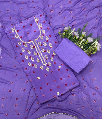 270C Jaipuri Crepe Light Purple Suit Fabric / CKC Jaipuri Suits