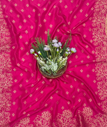 391C Crepe Hot Pink Suit Fabric/ CKC Partywear Collection