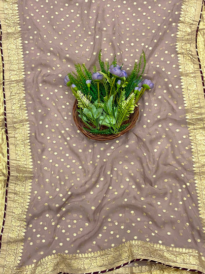 389C Chanderi Silk Dusty Pink Suit Fabric/ CKC Partywear Collection