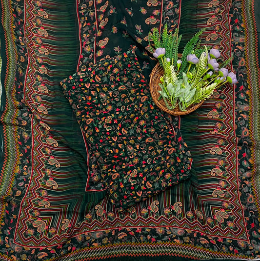 406C Crepe Dark Green Suit Fabric / CKC Crepe Suits