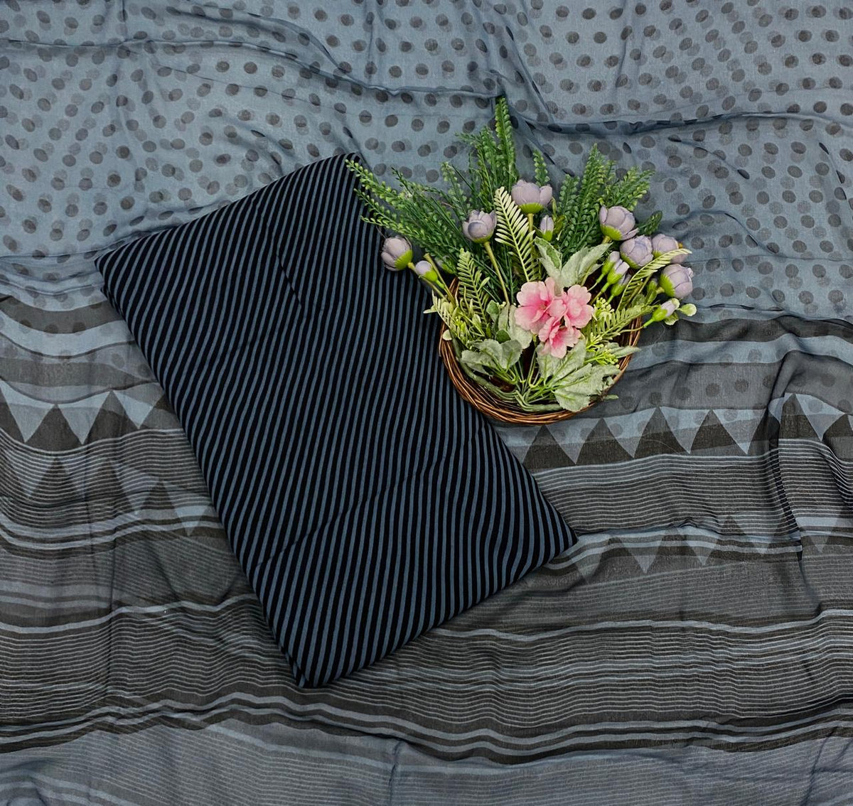 450C Crepe Dark Grey Suit Fabric / CKC Crepe Suits