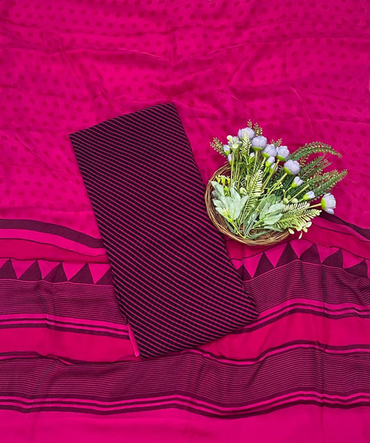 447C Crepe Dark Pink Suit Fabric / CKC Crepe Suits