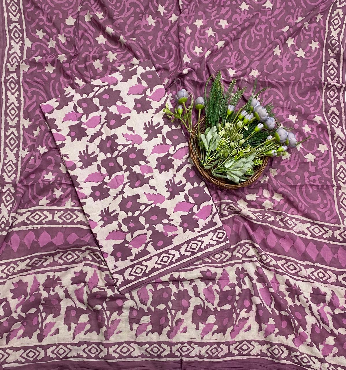 419C Cotton Light Purple Suit Fabric / CKC Cotton Bazaar