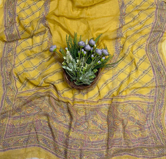 452C Crepe Yellow Suit Fabric / CKC Crepe Suits