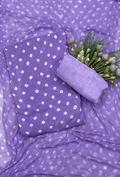 469C Jaipuri Crepe Lilac Suit Fabric / CKC Jaipuri Suits