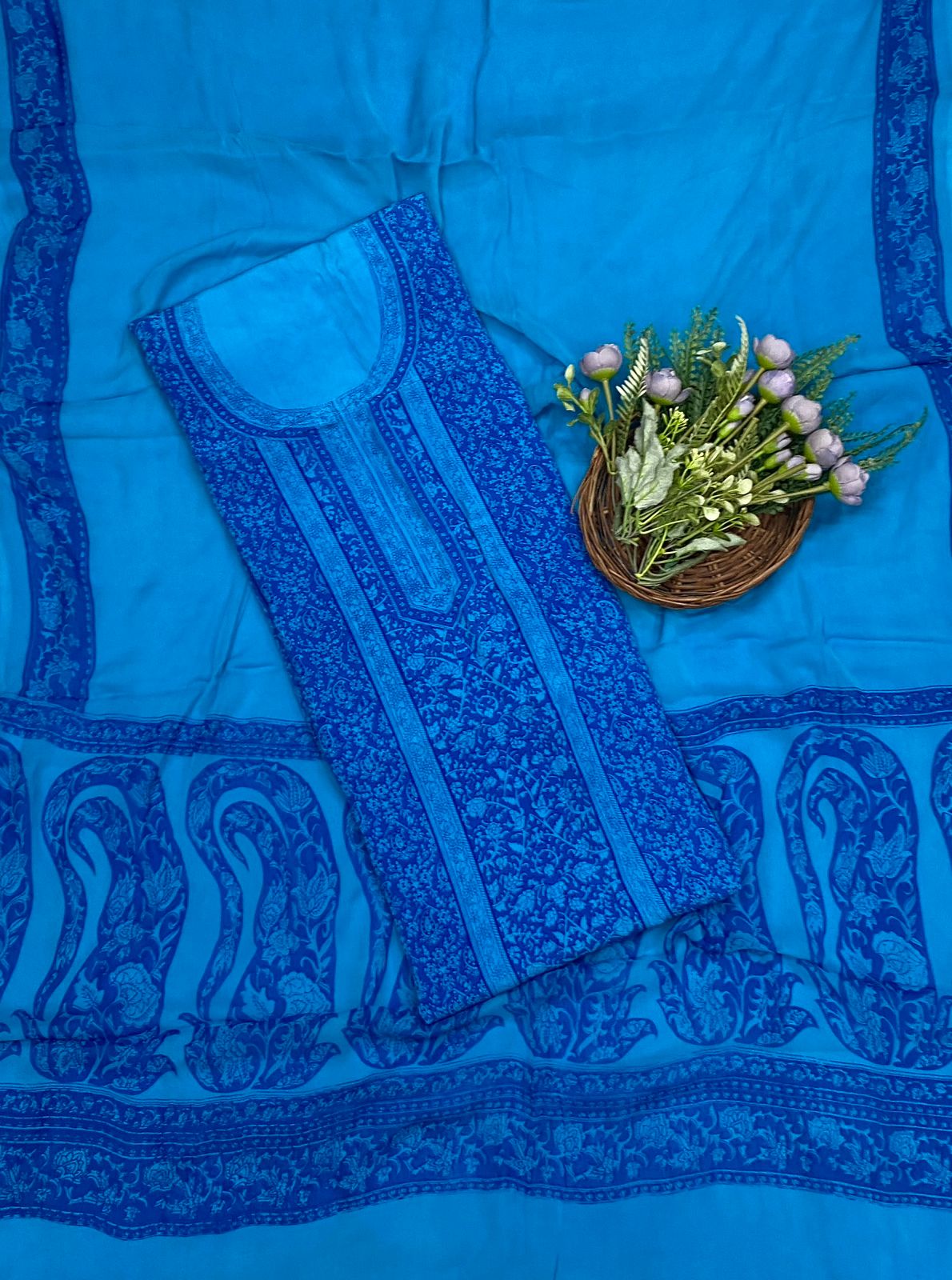 520C Crepe Dark Blue Suit Fabric / CKC Crepe Suits