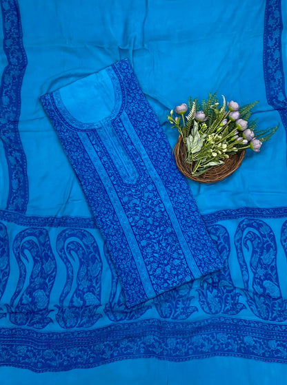 520C Crepe Dark Blue Suit Fabric / CKC Crepe Suits