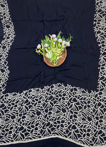 493C Crepe Black Suit Fabric / CKC Crepe Suits