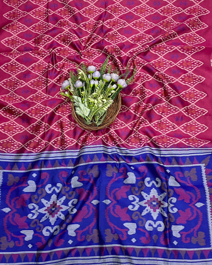 476C Jamdani Blue With Pink Suit Fabric / CKC Jamdani Suits