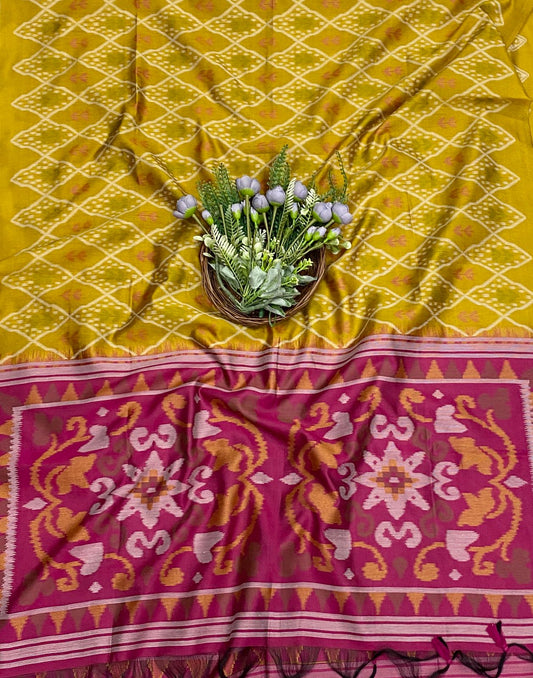 483C Jamdani Yellow With Majenta Suit Fabric / CKC Jamdani Suits