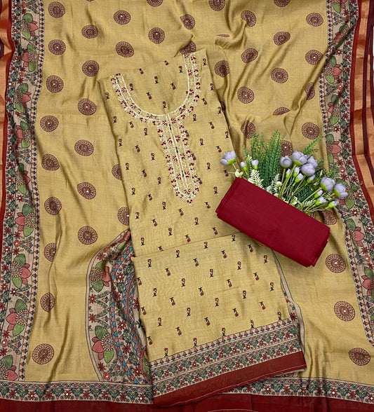 513C Maheshwari Skin Suit Fabric / CKC Maheshwari Suits