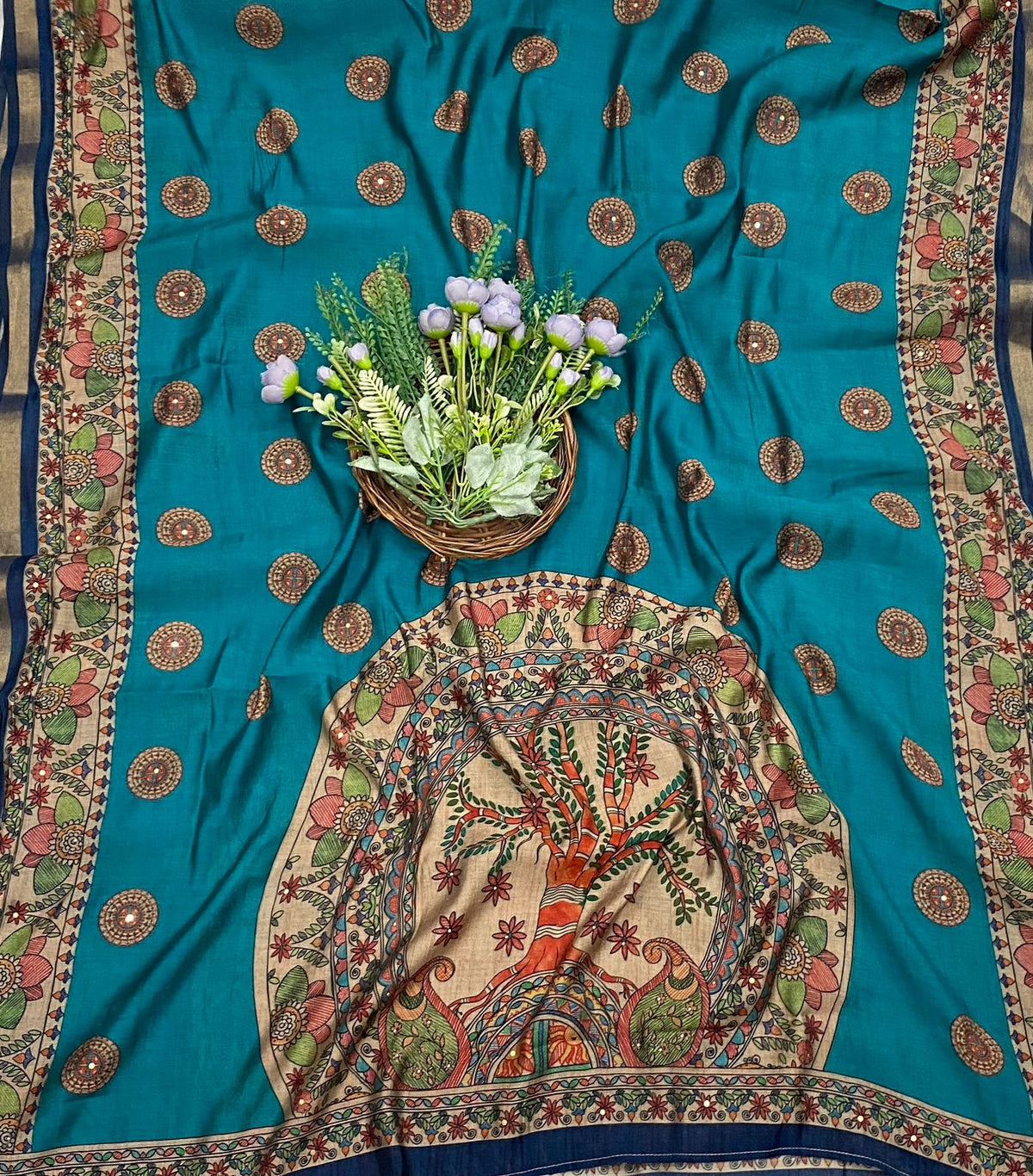 511C Maheshwari Blue Suit Fabric / CKC Maheshwari Suits