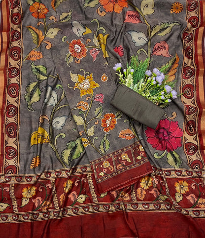 491C Maheshwari Grey Suit Fabric / CKC Maheshwari Suits