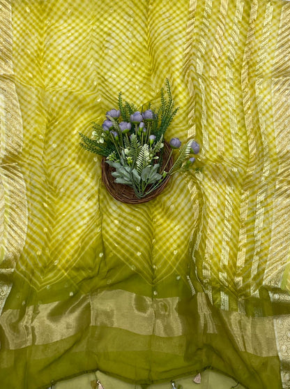 579C Pure Chinya Silk Green Suit Fabric / CKC Banarasi Edit