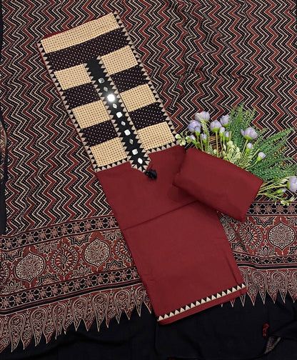 540C Cotton Rust Red Suit Fabric / CKC Cotton Bazaar