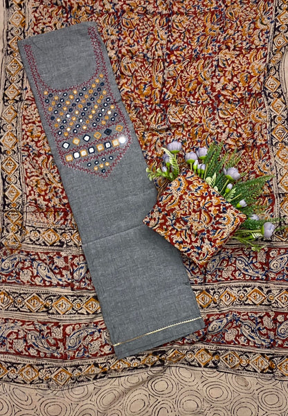 545C Cotton Light Grey Suit Fabric / CKC Cotton Bazaar