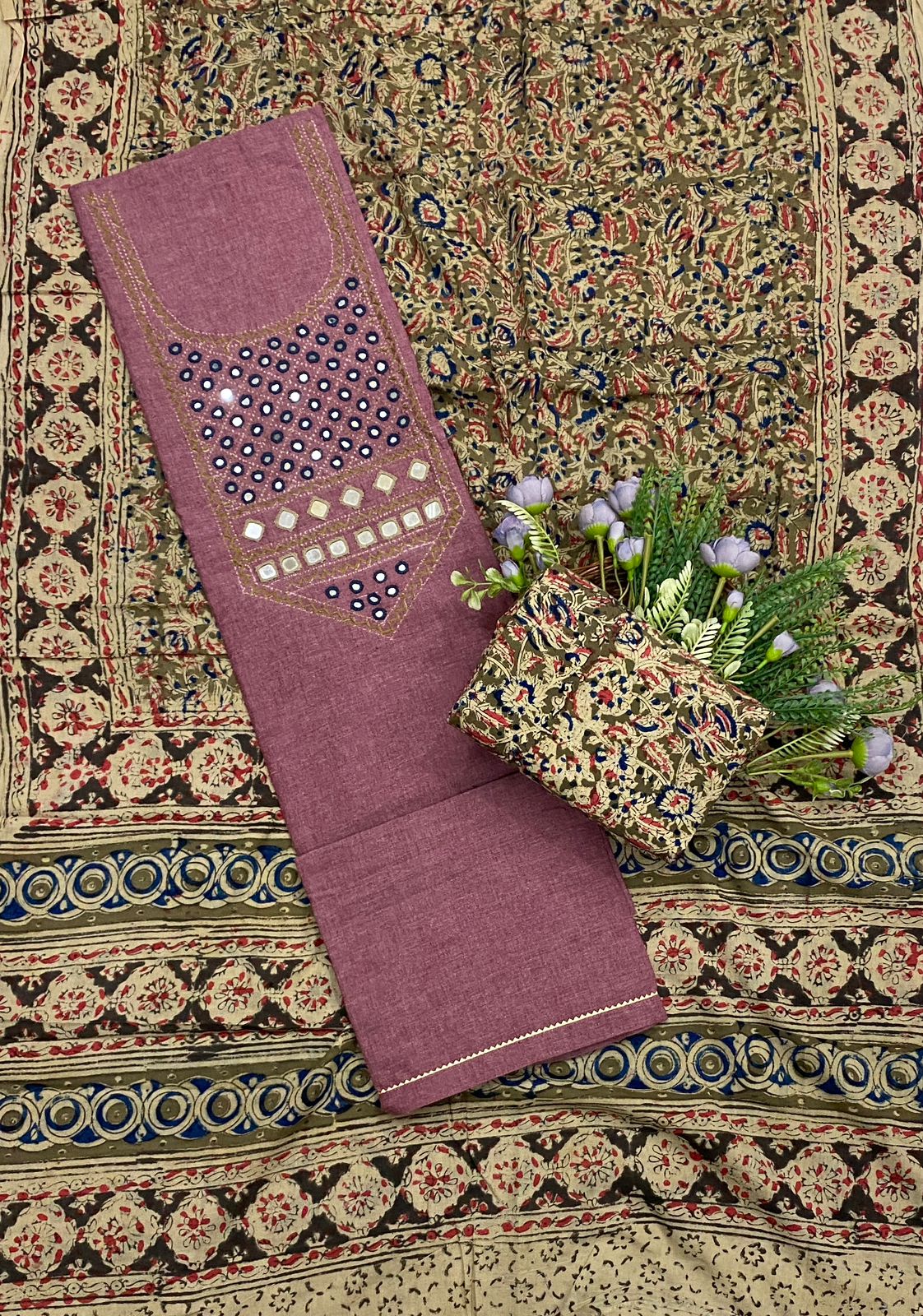 544C Cotton Light Pink Suit Fabric / CKC Cotton Bazaar