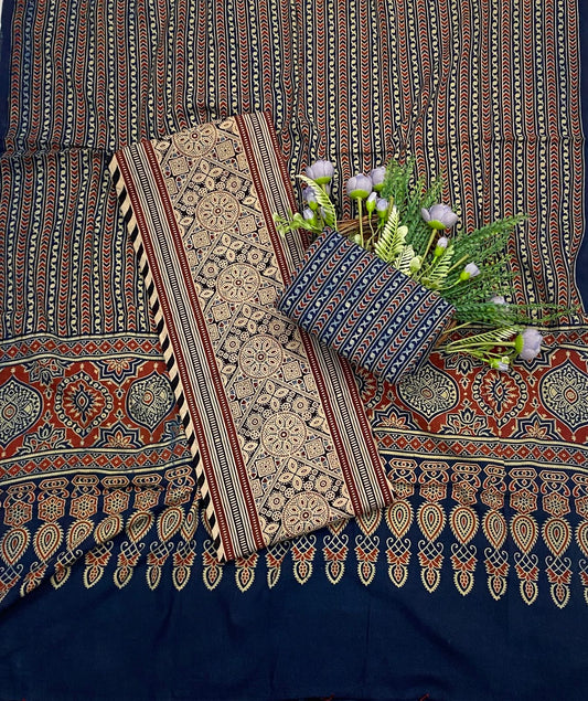 Cotton Navy Blue Suit Fabric - Studio CKC