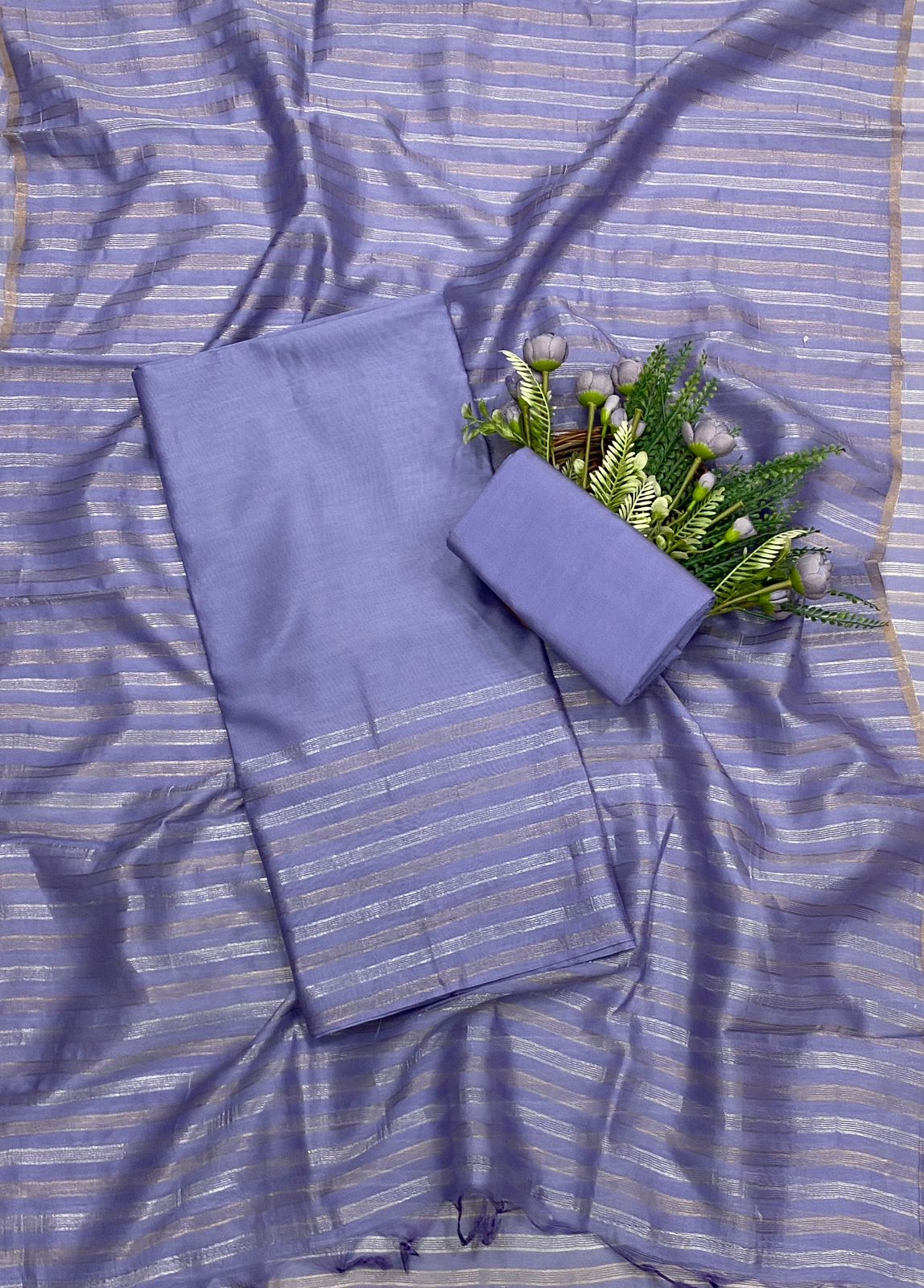 591C Mushrise Tissue Mauve Suit Fabric/ CKC Partywear Collection