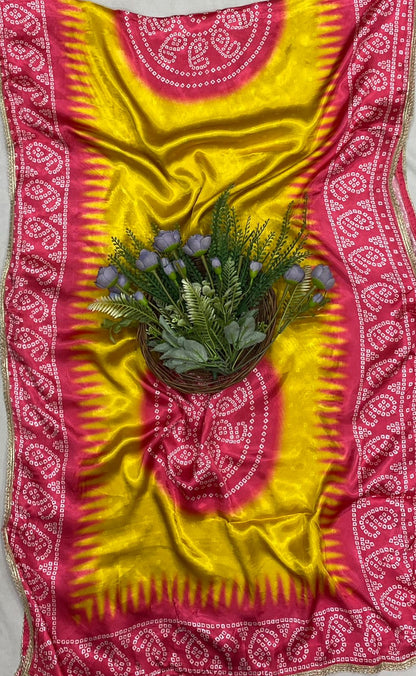 629C Gajji Yellow Suit Fabric / CKC Jaipuri Suits