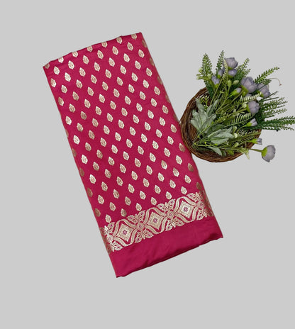 652C Banarasi Silk Majenta Suit Fabric / CKC Banarasi Edit