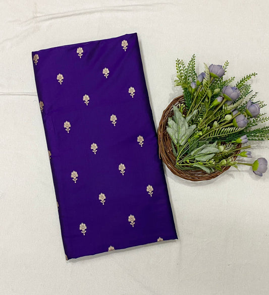 632C Banarasi Silk Dark Purple Suit Fabric / CKC Banarasi Edit